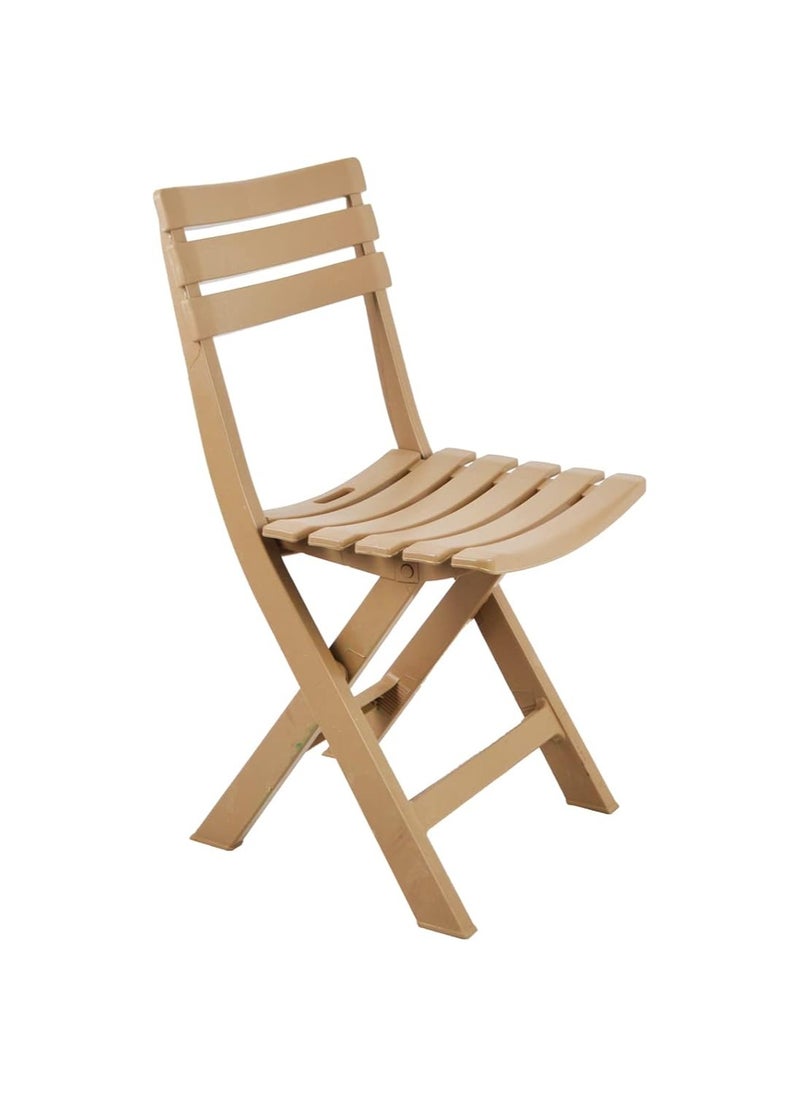 Safeer Beach Chair - Folding Chair - Plastic Leg - BeigeCafe  - Image 1