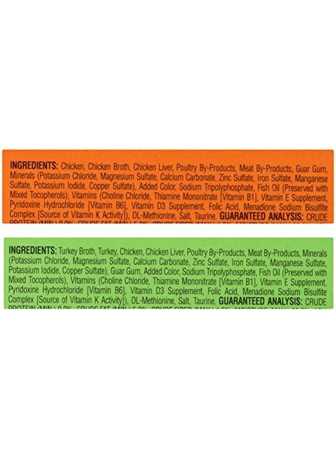 شيبا طعام القطط الرطب Perfect Portions، مكون من طبق دجاج لذيذ وطبق ديك رومي مشوي، (12) صينية مزدوجة سعة 2.6 أونصة - Image 4