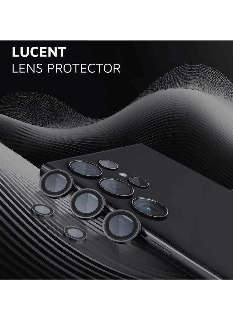 LEVELO Samsung S24 Ultra Quint Camera Lens / Lens Protector / Camera protector / Titanium Alloy / Anti Reflection Coating / Smooth Application / Crystal-Clear Optics / Anti- Fingerprint / Scratch Resistant / 9H Hardness - Black  - Image 4