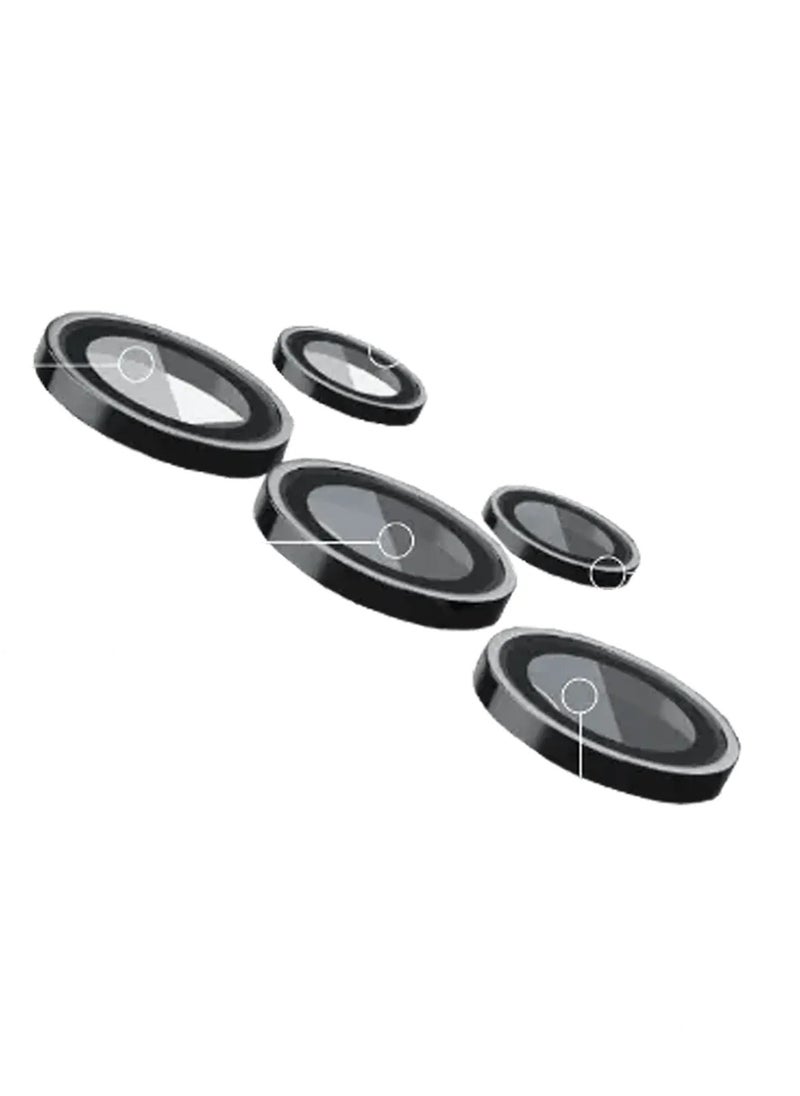 LEVELO Samsung S24 Ultra Quint Camera Lens / Lens Protector / Camera protector / Titanium Alloy / Anti Reflection Coating / Smooth Application / Crystal-Clear Optics / Anti- Fingerprint / Scratch Resistant / 9H Hardness - Black  - Image 5