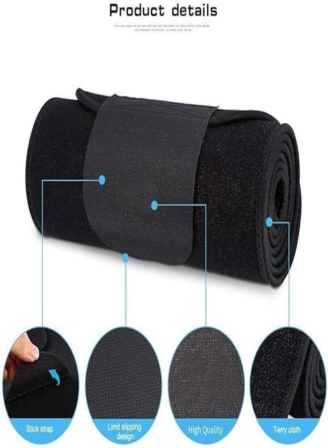 BELIONERA Waist Support Belt Neoprene Abs Belt Trainer, Stomach Wrap Tummy Belt/Belly Tummy Yoga Wrap Back Exercise Body Wrap Belt for Men and Women (Free Size) Black - Image 5