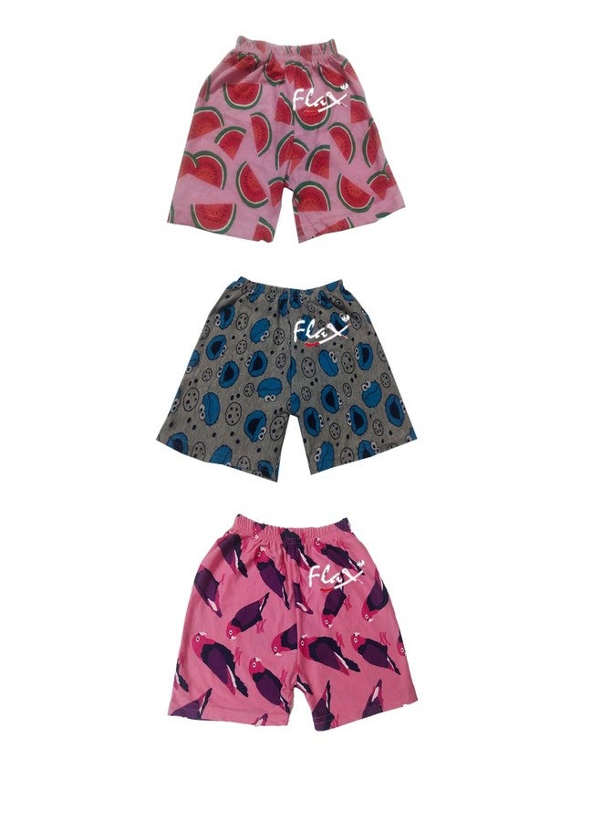 FLAX Unisex Baby & Kids Shorts (Pack of 6) (18-24 Months) Multicolour - Image 3