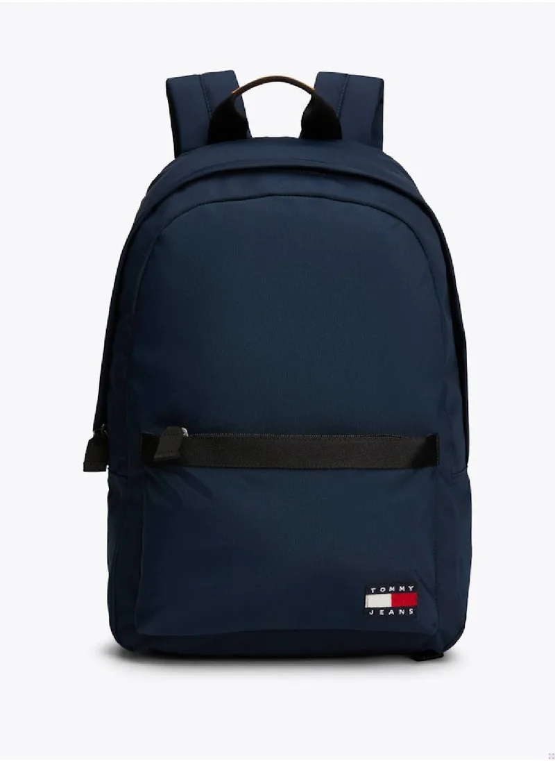 TOMMY HILFIGER Men's Essential Daily Dome Backpack - Recycled Polyester, Blue