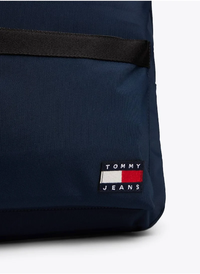 TOMMY HILFIGER Men's Essential Daily Dome Backpack - Recycled Polyester, Blue