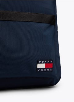 TOMMY HILFIGER Men's Essential Daily Dome Backpack - Recycled Polyester, Blue  - Image 3