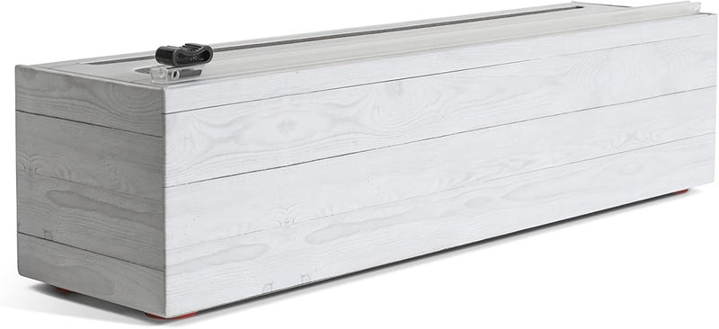 ChicWrap Shiplap Refillable Plastic Wrap Dispenser - Includes One 12" x 750' Roll of Professional Grade Plastic Wrap - BPA Free and Kosher Certified - Reusable Dispenser w/Slide Cutter - Image 3