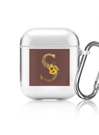 Classic Clear printed Case for Apple Airpods 2 / 1 Soft TPU Gel Thin Transparent Flexible Cover - Custom Monogram Initial Letter Mandala Floral Pattern Alphabet - S (Brown ) - pzsku/ZCAE13A9C16F55690A0D0Z/45/_/1697116170/3ef61733-264b-495a-b176-6e9cc8fad46e