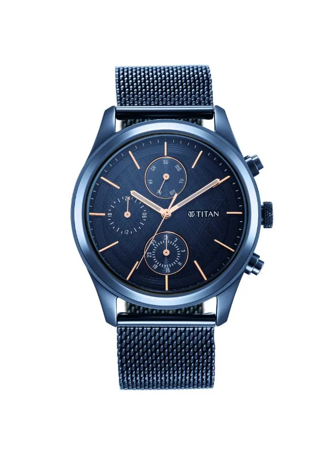 تيتان Men's Stainless Steel Analog Watch 1805QM02 - 42 mm