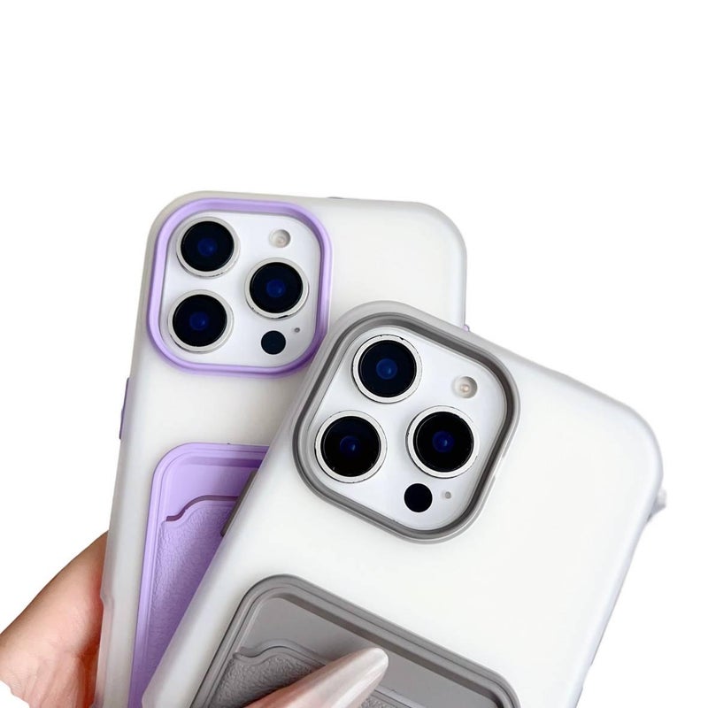 غطاء واقي بTPU لـ iPhone 16 / 16 Plus / 16 Pro / 16 Pro Max مع حامل بطاقات وحماية من السقوط مع مقاوم للصدمات مع مغناطيس قوي باللون أسود مغناطيسي من مادة TPU - ModaStar - Image 5