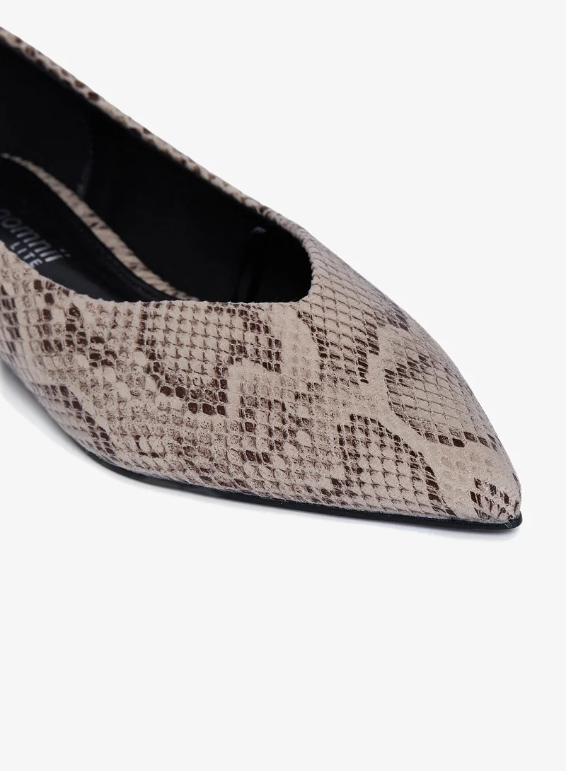 Geoomnii BEIGE Geoomnii Closed Flat Shoes for Women – Comfortable Slip-On Ballet Flats for Office, Daily Wear & Casual Use for Women | Best Price UAE