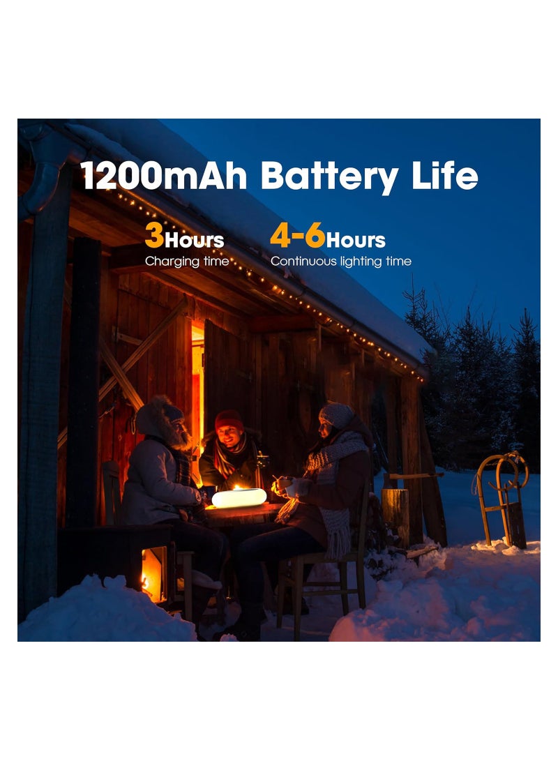 Excefore Camping Night Light with Wireless Charging Camping Lamp 5 Light Modes Light for Tent Mini Tent Light for Camping Hurricane Power Outages Hiking Home - Image 3