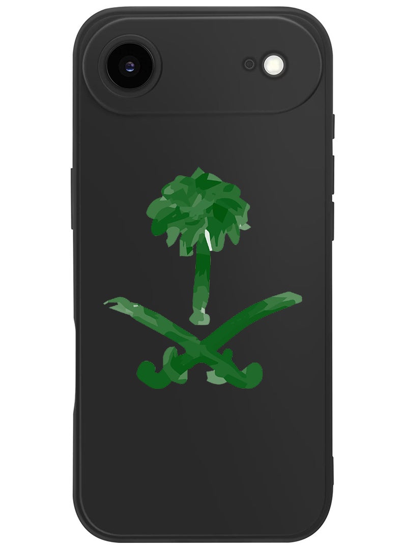 Theodor Protective Slim Fit Case Liquid Silicone Cover with Full Body Protection Anti-Scratch Shockproof Case For Apple iPhone 17 Air (Black) KSA symbol - Image 1