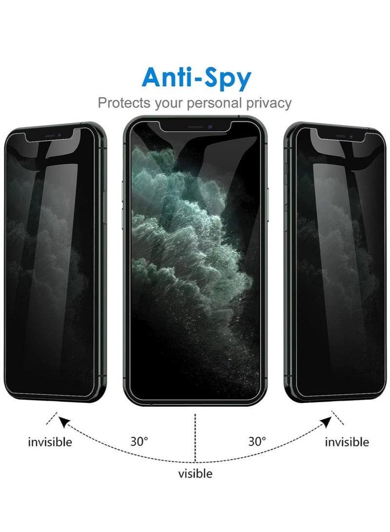 ELTRAZONE (2 Pack) for iPhone 13 Privacy Tempered Glass Screen Protector Anti-Scratch with Back Camera glass Alignment Frame Bubble Free Scratch Resistant - Image 5