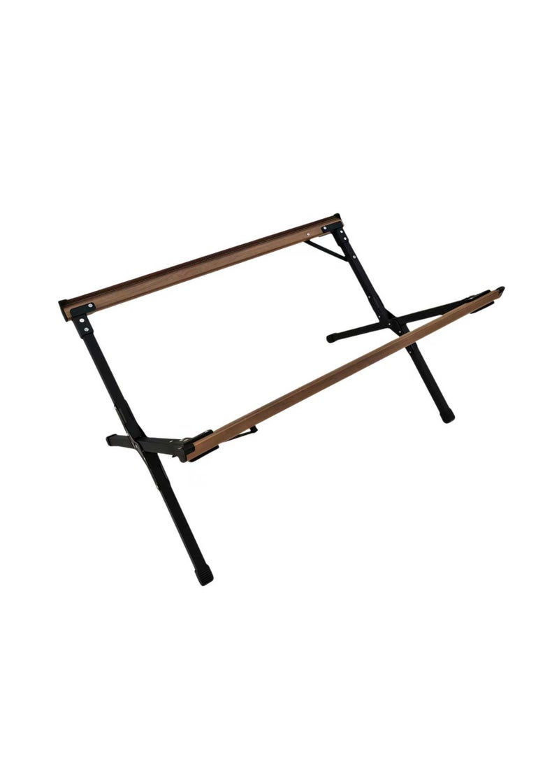 GREEN LION CAMP T3 Foldable Camping Table / Ultra Compact with 30KG Load Capacity / Easy-to-Setup with Waterproof Roll-Up Top Table / Anti-Slip Rubber Feet for Outdoor, Picnic, Backyard, BBQ & Camping- Black - Image 5