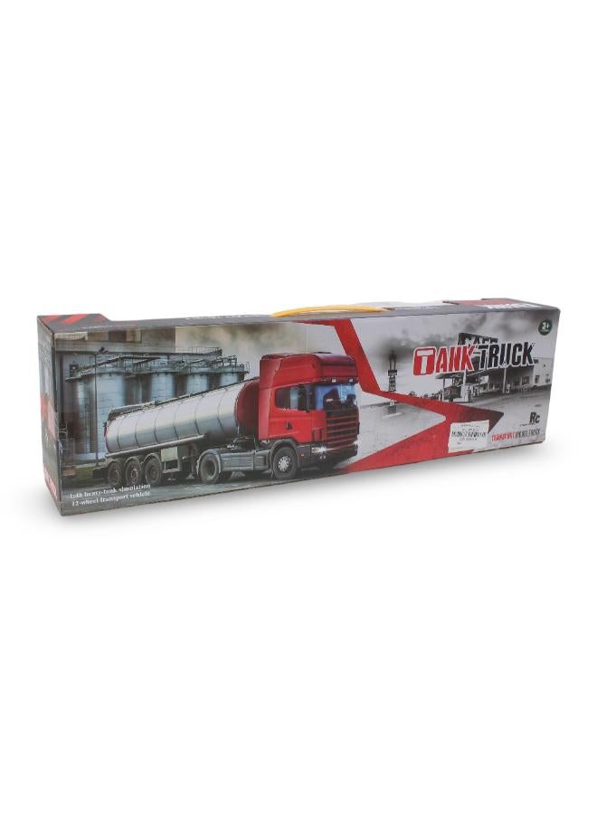 Mega 1:48 Scale Remote Controlled Tank Truck Toy - Image 2