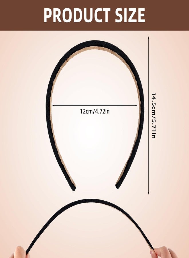 Tmtains 6 Pcs Headbands for Women Thin Knitted Headbands Fashion Non Slip Headband for Women's Hair Cute Solid Color Hair Accessories Stretchy Elastic Hairbands Boho Comfortable Bands Valentine gifts - Image 2