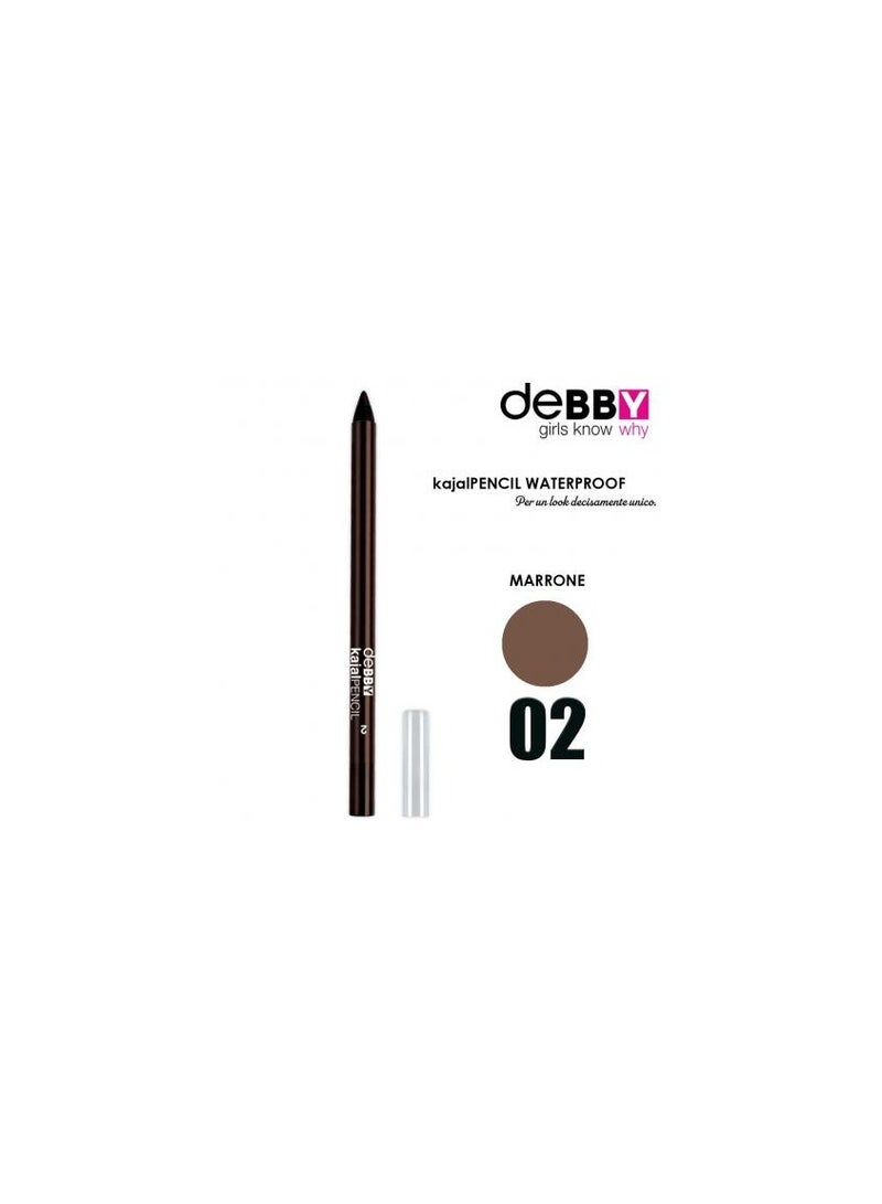 DEBBY EYEPENCIL LONG LASTING DARKBROWN WATER RESISTANT 2 - DARK BROWN