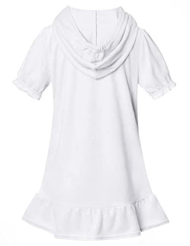 CHILDRENSTAR Beach Cover up for Girls Terry Beach Cover-Up Hooded Zip Robe,Size 12 13 - Image 2