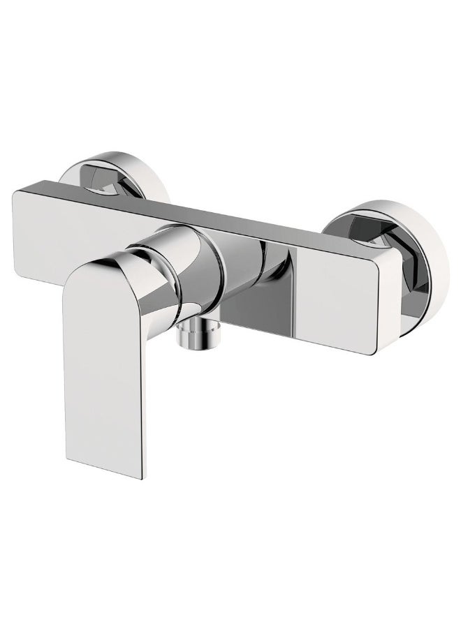 DANUBE HOME Milano Power Wall Shower Without Shower Set â€“ Modern Wall-Mounted Shower Mixer Tap for Bathroom | Durable Brass Body, Sleek Chrome Finish, Easy Installation 