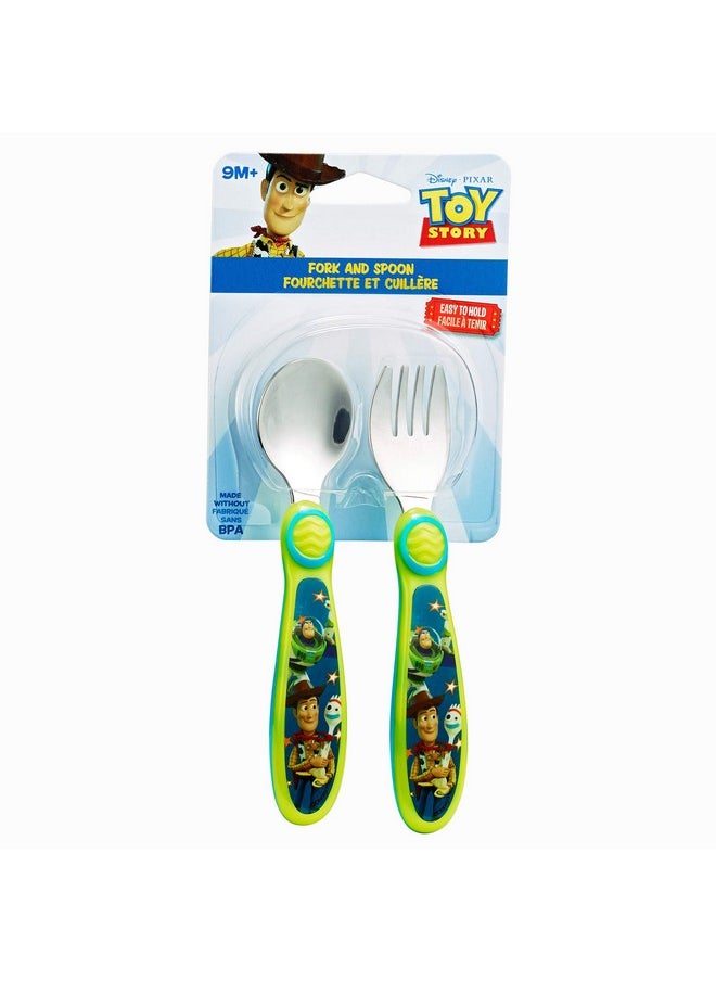 the FIRST years - Disney/Pixar Toy Story Fork & Spoon Green - Image 1