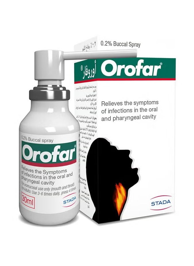 STADA Orofar Buccal (oral) Spray 30ml  - Image 1