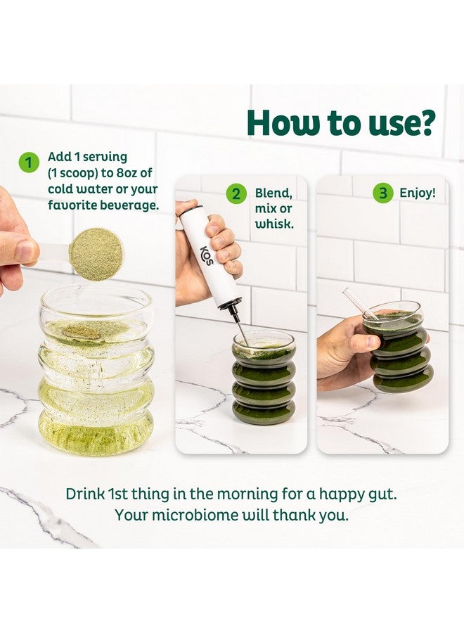 KOS Organic Superfood Greens Powder - Gut Health from Prebiotic Fiber, Supergreens and Adaptogens - USDA Certified Organic, Made in a GMP Certified Facility - 28 Servings Berry - Image 4