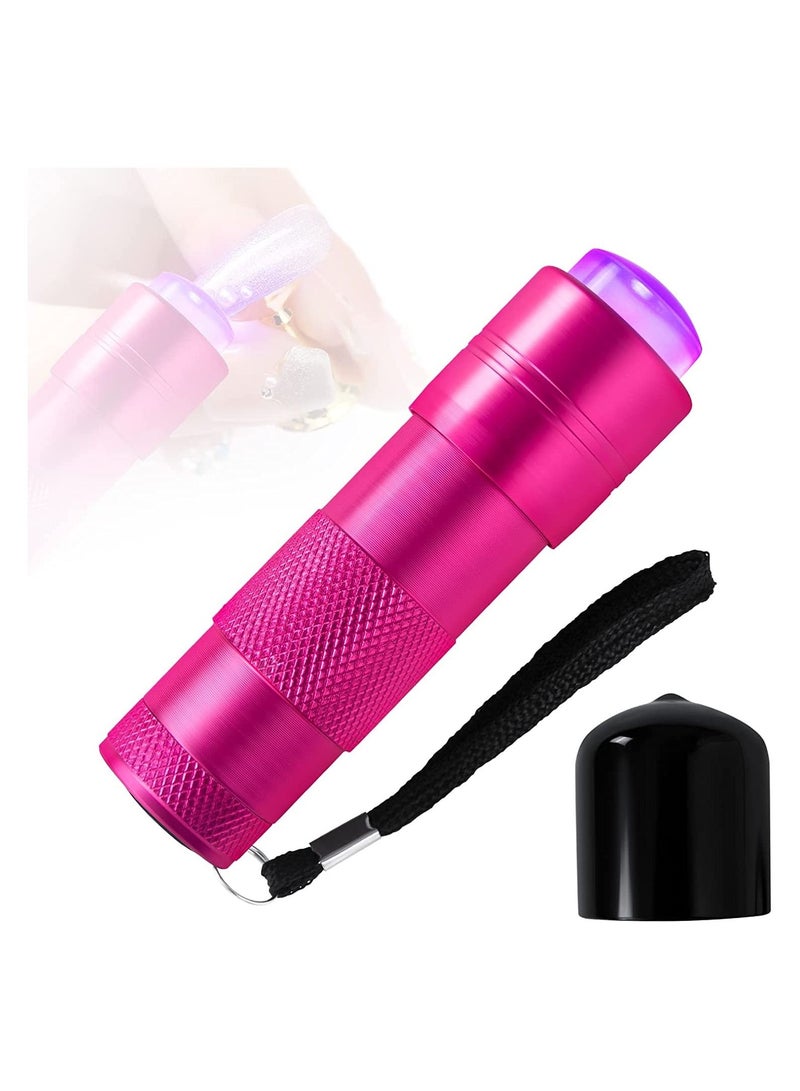 SYOSI LED Nail Lamp, Mini UV LED Nail Lamp, Portable USB Quickly Nail Dryer UV LED Light for Nails, Gel Nails, Nail Extension Travel Manicure Home DIY Salon, Lamp Thumb Mini Nail Lamp (Flashlight) - Image 1