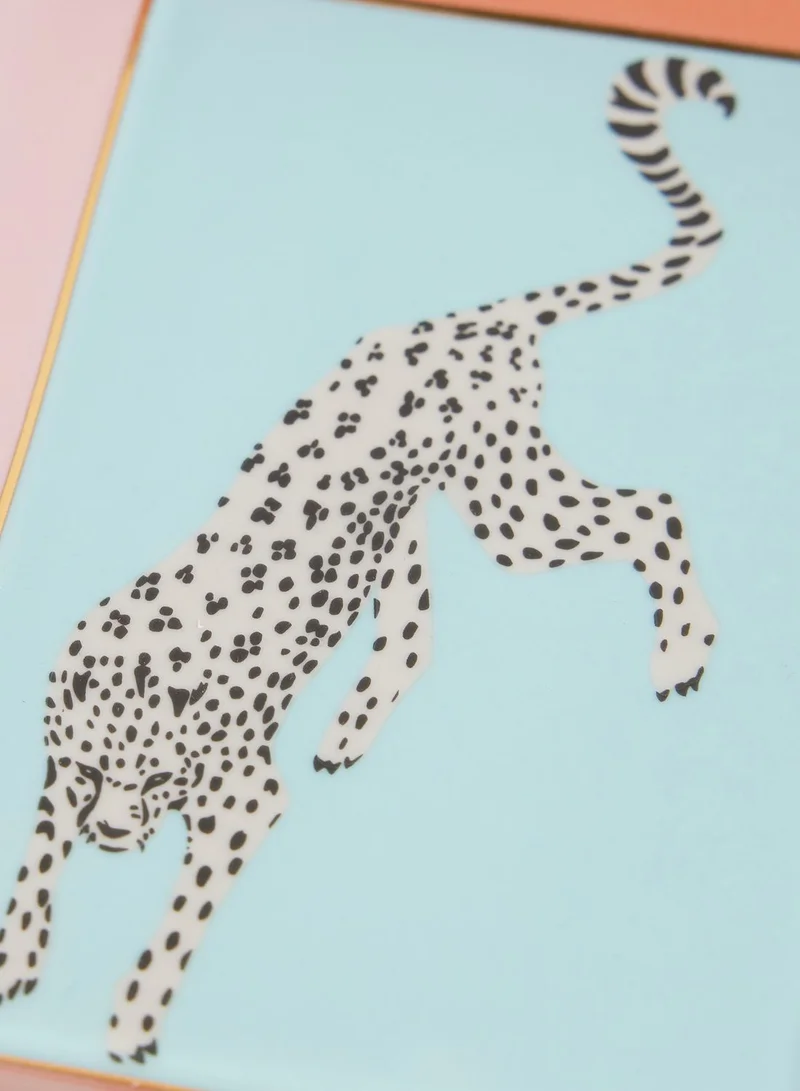 YVONNE ELLEN Yvonne Ellen Rect Trinket Dish - Cheetah