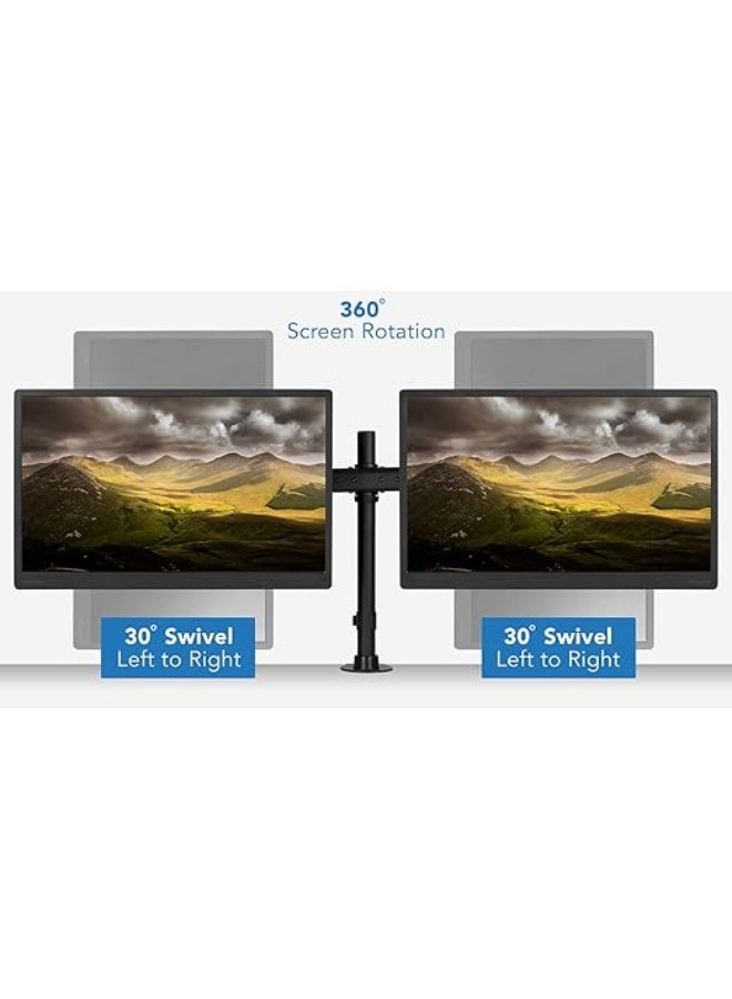 حامل مكتب لشاشتين – ذراع متين قابل للتعديل – يوفر المساحة وسهل التركيب - Image 5