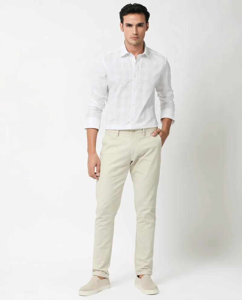 Rare Rabbit Men's Tonal Check Shirt