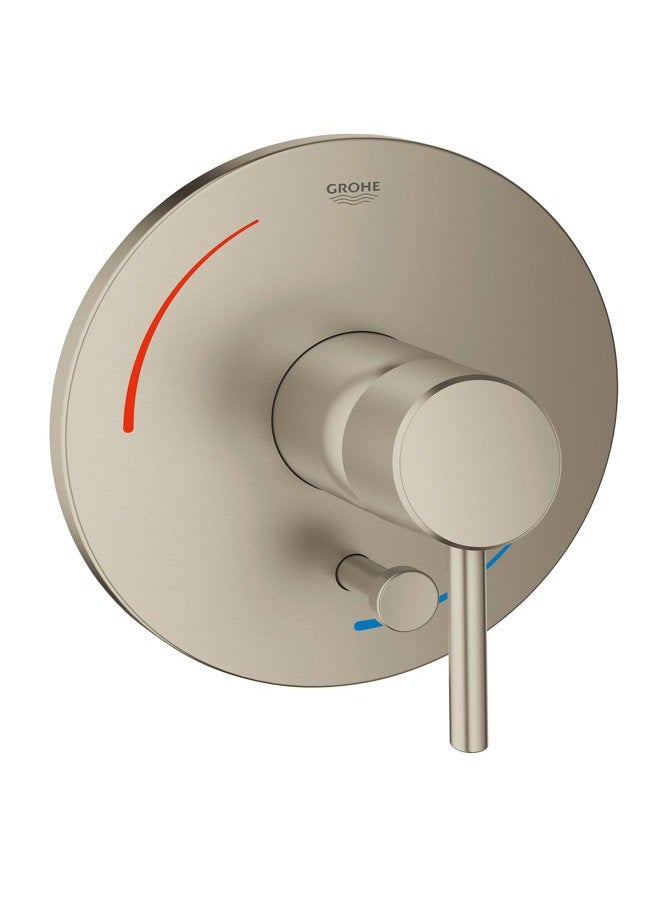 Grohe 29102EN1 Concetto Soft 1-Handle Bath/Shower Trim Kit in Brushed Nickel (Valve Sold Separately) - Image 1