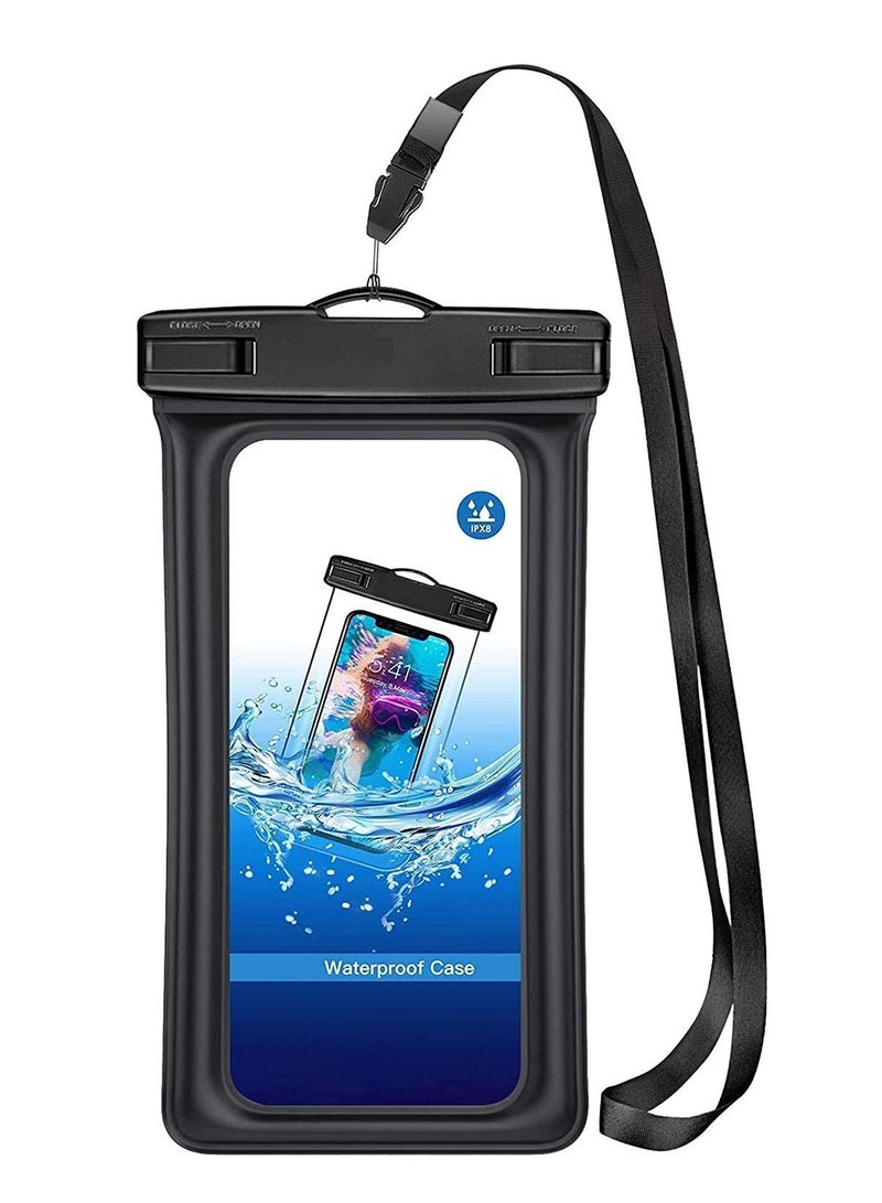 Y&D Waterproof Phone Pouch, Cellphone Case Dry Bag for Swimming Snorkeling, with Lanyard Compatible iPhone 11/11 Pro/X/Xs/Xr/Xs Max, 8/7/6s Plus, Samsung Galaxy 20/S10/S9/S8, A10E, Note 10 - Image 1