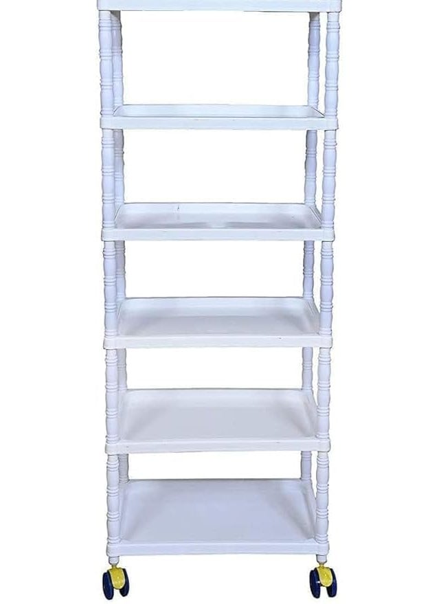 Jureto - Jureto Multipurpose Baby WardrobeCabinetMultipurpose Storage Rack Foldable Collapsible Fabric Wardrobe Organizer for Clothe 6 Layer - Image 1