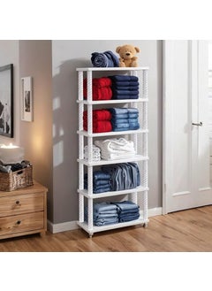 Jureto Jureto Multipurpose Baby WardrobeCabinetMultipurpose Storage Rack Foldable Collapsible Fabric Wardrobe Organizer for Clothe 6 Layer  - Image 1