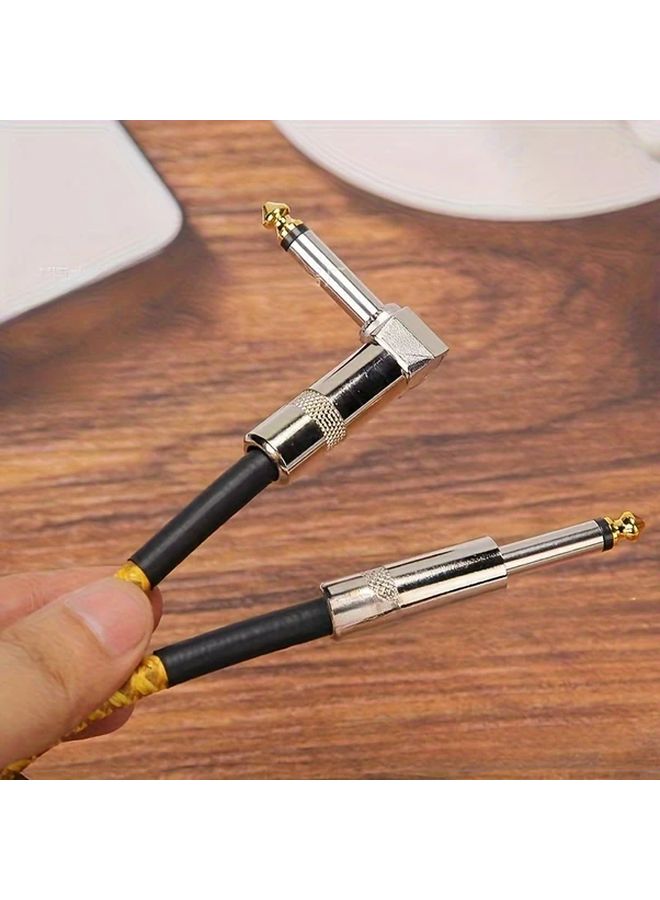 Right Angle Electric Guitar Bass Amplifier Cable 78 74 Inch High Fidelity Sound - Image 3