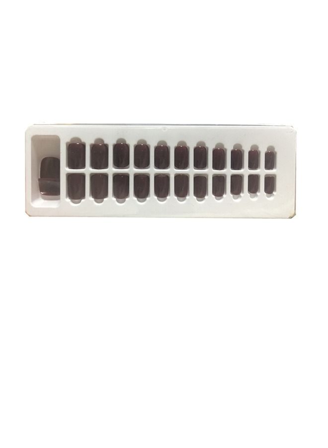 BLOOMING TIME Press on Nail False Tips Manicure for Women and Girls Red - Image 2