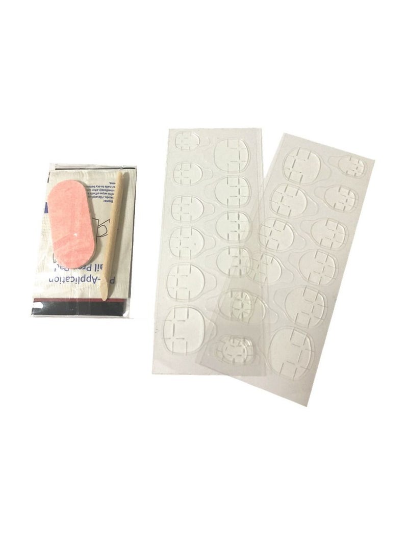 BLOOMING TIME Press on Nail False Tips Manicure for Women and Girls Red - Image 3