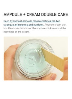 Eyenlip Deep Hyaluron8 Ampoule Cream 1.69 fl oz - Korean Skincare with 8 Hyaluronic Acids | Vegan-Certified, Multi-Layer Hydration | Ampoule and Cream in One for Moisturizing & Anti-Aging 