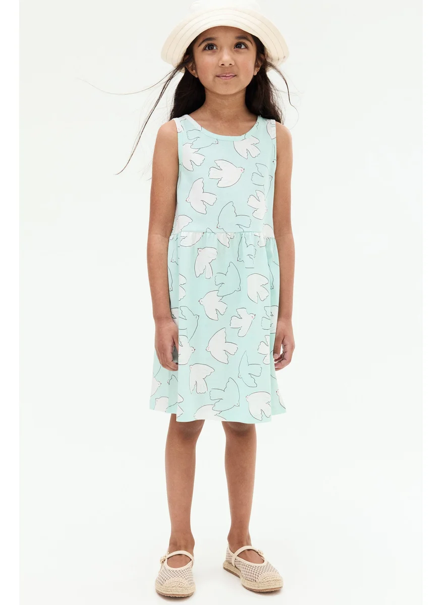 اتش اند ام Patterned Cotton Dress