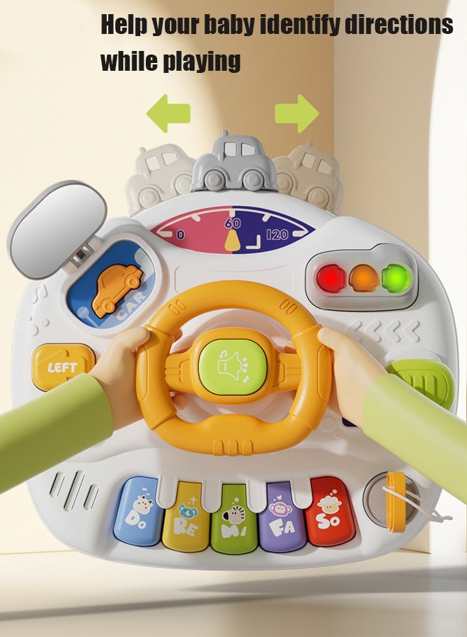 Berma Baby ألعاب أطفال (من 6 إلى 12 شهرًا)، طاولة أنشطة للأطفال، لعبة عجلة قيادة حسية (طفل من عمر 1 إلى 3 سنوات)، مركز أنشطة الطفولة المبكرة هدية عيد ميلاد للأطفال، لعبة تعليمية متعددة الوظائف للأطفال (أزرق) - Image 3