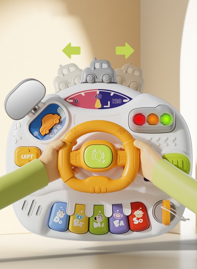 Berma Baby ألعاب أطفال (من 6 إلى 12 شهرًا)، طاولة أنشطة للأطفال، لعبة عجلة قيادة حسية (طفل من عمر 1 إلى 3 سنوات)، مركز أنشطة الطفولة المبكرة هدية عيد ميلاد للأطفال، لعبة تعليمية متعددة الوظائف للأطفال (أزرق) - Image 4