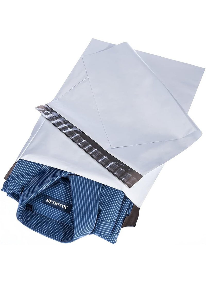 Generic 100 Pcs Medium Shipping Bags for Clothing Mailing Bags with Strong Self-sealing Adhesive Waterproof and Tear-Proof Postal Bags in White,38x48+4.5cm  - Image 1