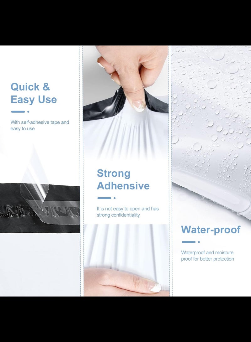 Generic 100 Pcs Medium Shipping Bags for Clothing Mailing Bags with Strong Self-sealing Adhesive Waterproof and Tear-Proof Postal Bags in White,38x48+4.5cm  - Image 5