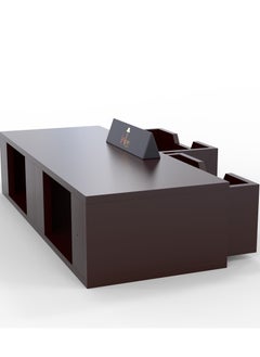 Wooden Twist Exclusively Launched Engineered Wood Wall Shelf with Drawer for Living Room , Storage and Home Decorative (Glossy Finish, Brown)  - Image 5
