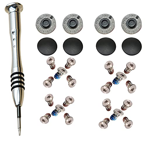 GODSHARK 2 Set (20pcs) Repair Replacement Screws Set +8 Pack Rubber Case Feet+ 1pcs 5-Point Pentalobe Screwdriver Compatible with Unibody MacBook Retina for A1425 A1502 A1398 13" 15" Bottom Case - Image 1