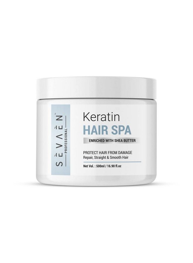 SEVAEN Keratin Hair Spa Cream For Hair Dry&Damage Repair And Strengthening&Smoothing Hair With Deep Conditioning Treatment ; 500Gm - Image 2