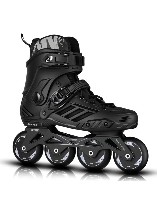 DEXO Inline Skates for Women Men, Outdoor Street Blades Roller Adult Male Female, Professional Fitness Roller Skates Blades for Unisex- Size 41-42 - Image 1