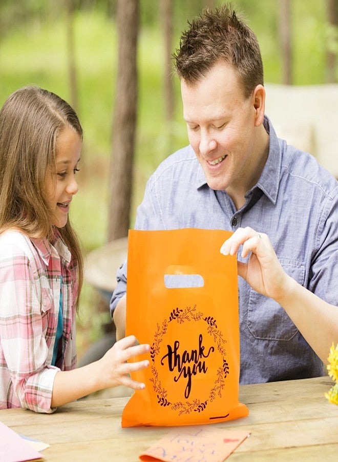 TOSPARTY 100 PCS 10 Colors Plastic Handle Bag Gift Bags Party Favor Candy Cookie Bag for Birthday Party Baby Shower Wedding Gift Shop Retail Bags (7.87" x 6.3") - Image 5