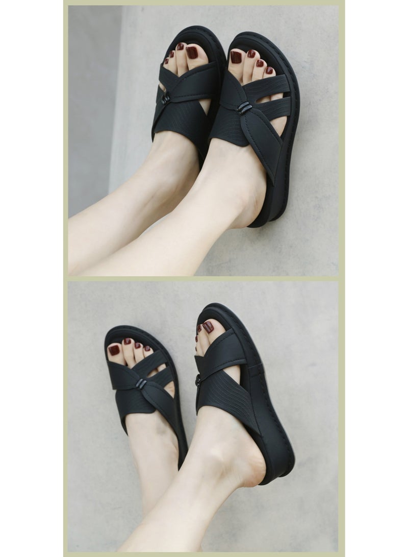 NIBEMINENT Slippers for Women  Casual Lightweight  Thick Soled Slippers Summer Cool Slippers Womens Ladies Shoes  - Image 3
