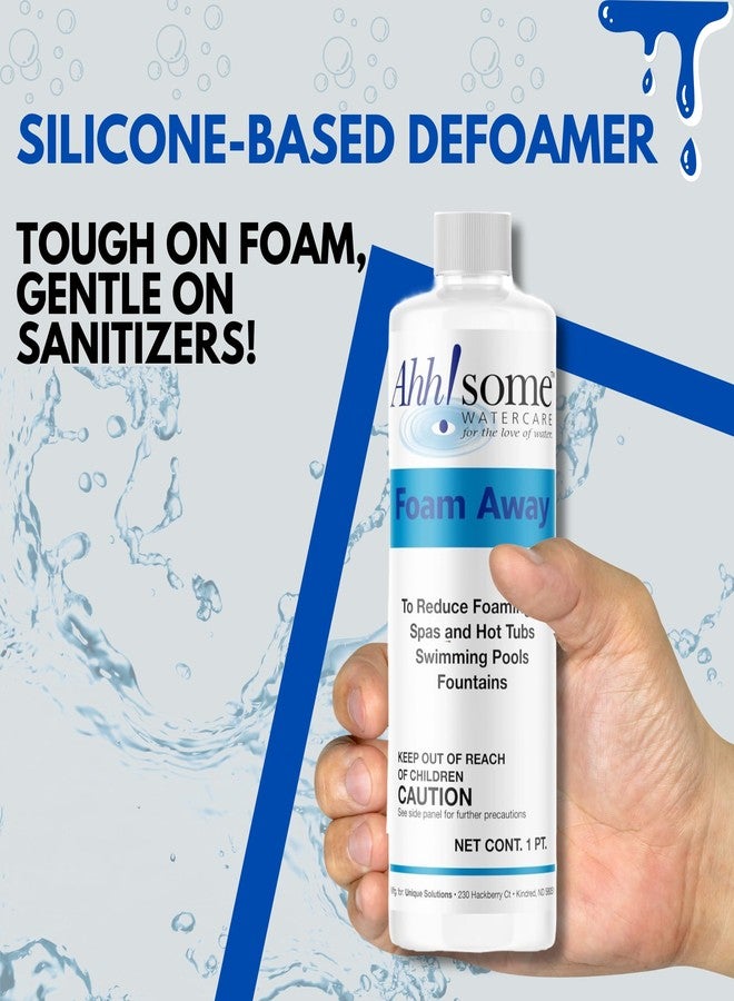 Ahh-Some Ahh!Some Water Care Hot Tub & Spa De-Foamer, 1 Pint Hot Tub & Pool Foam Eliminator, Fast-Acting, Silicone-Based Anti-Foam Solution for Spas & Hot Tubs, Safe, Eco-Friendly Formula with No Residue - Image 3